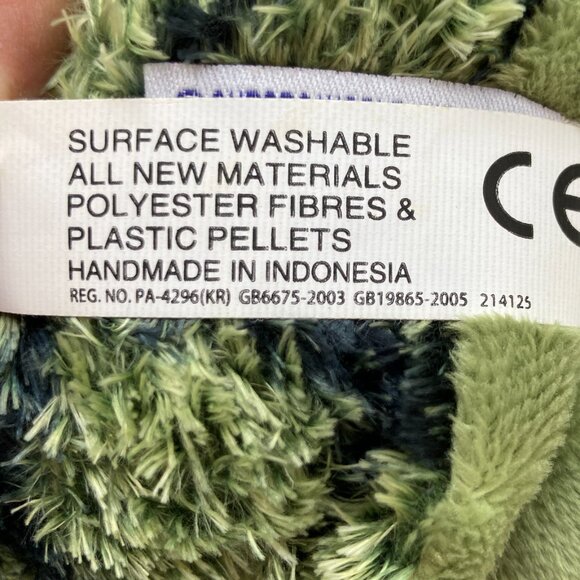 Vintage Aurora Green Sea Turtle Plush Stuffed Animal Plush Big Eyes Cute 10" - Picture 11 of 12